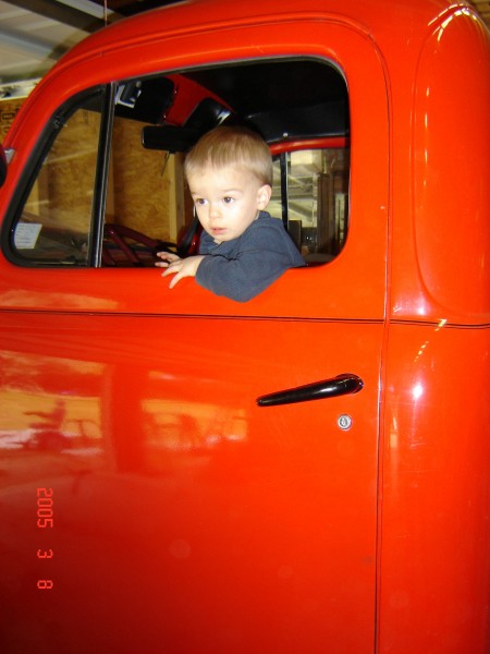 Grandson driving the 1951 Ford Grandson driving the 1951 Ford